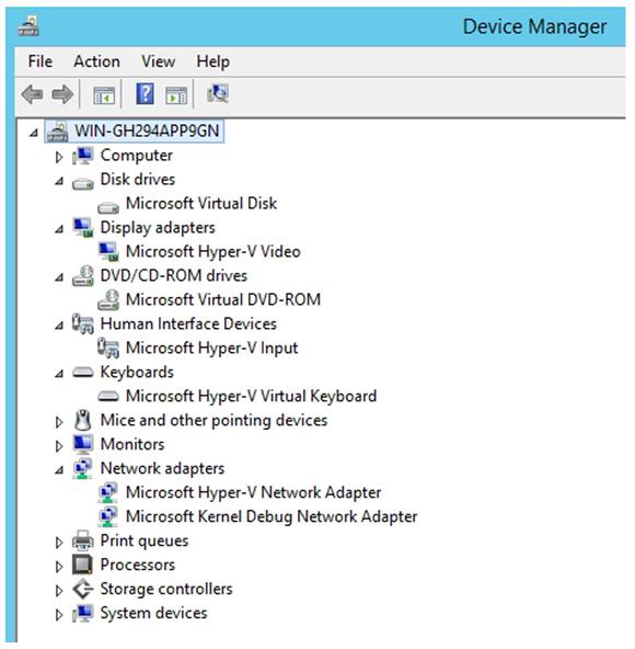 图3. Windows Server 2012 R2提供了能够感知hypervisor的第二代虚拟机