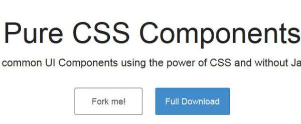 Pure CSS Components