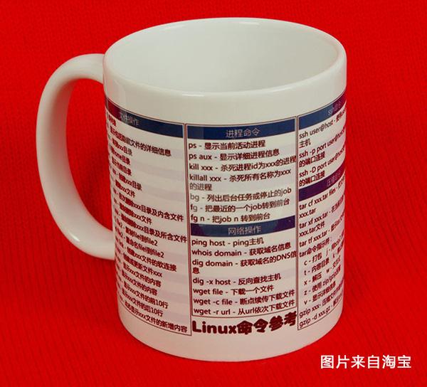 Linux命令行水杯，程序员专用礼品cup-size-600