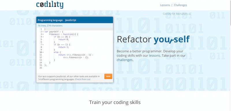 Refactor yourself. Train your programming skills   Codility