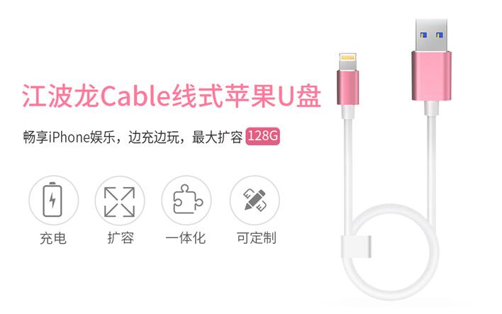 江波龙首款Cable线式苹果U盘：实现移动办公、娱乐永不断电