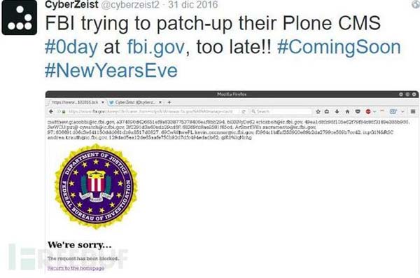 FBI网站被黑致数据泄露？官方称这根本是个骗局