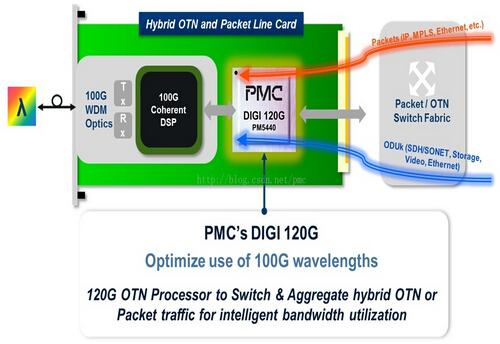 PMC的 DIGI 120G: 助力实现混合式P-OTP/P-OTN分组及OTN线卡