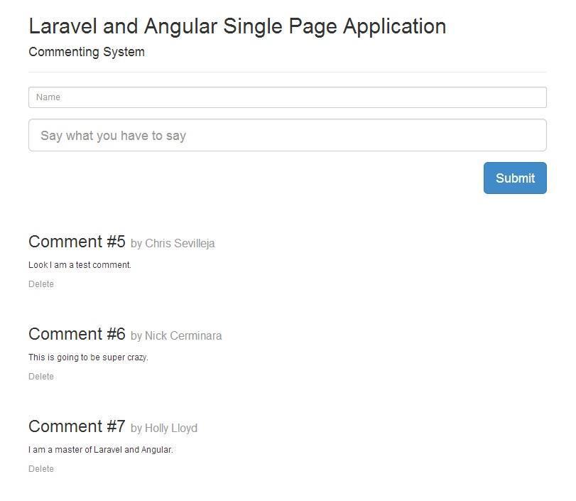 laravel-angular-single-page-application