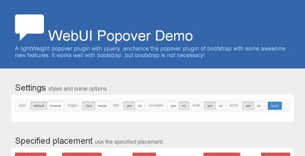 WebUI Popover Demo