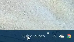 在任务栏上就会出现Quick Launch工具栏