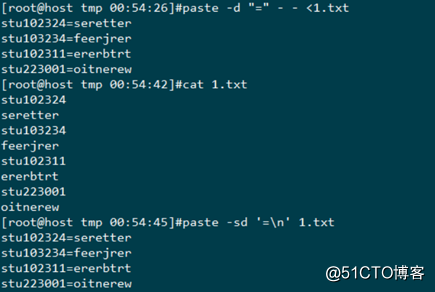 Linux split paste wc 命令_Linux_05