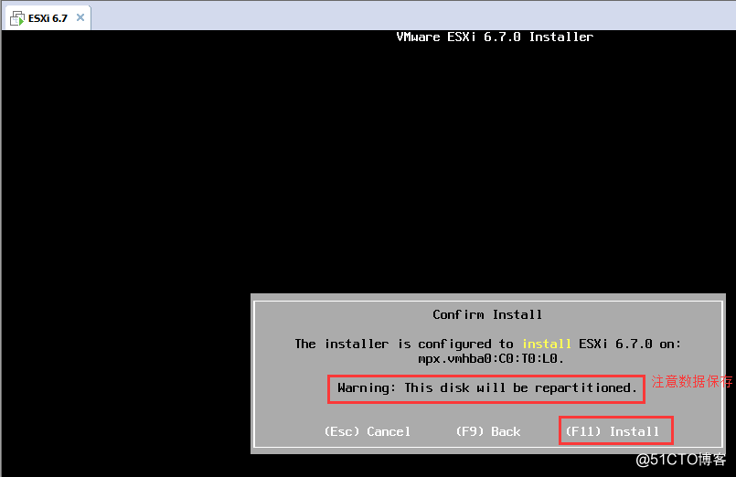VMware ESXi 6.7安装过程介绍_ 6.7 _32