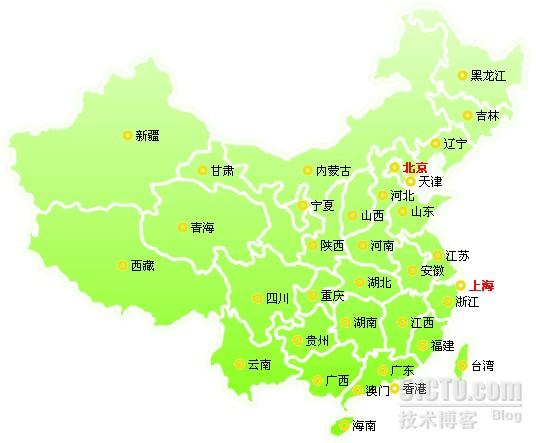 jQuery焦点中国地图_jQuery