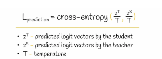 预测层蒸馏损失函数计算公式