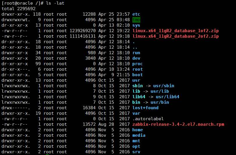 Linux -ls-列出文件的详细信息