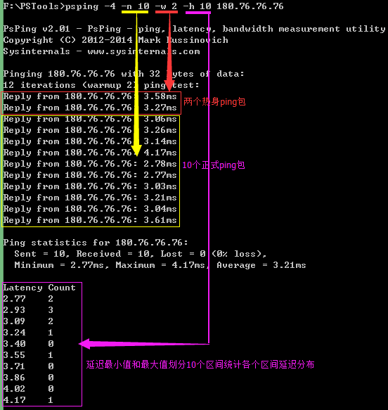 微软网络工具psping介绍