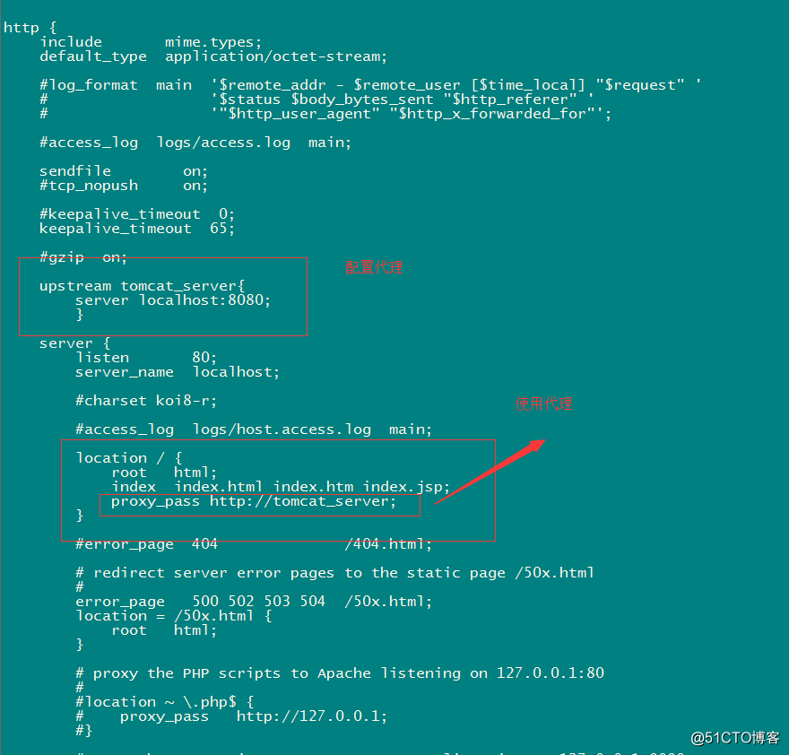 服务器nginx+tomcat配置（通过域名直接访问到Javaweb)
