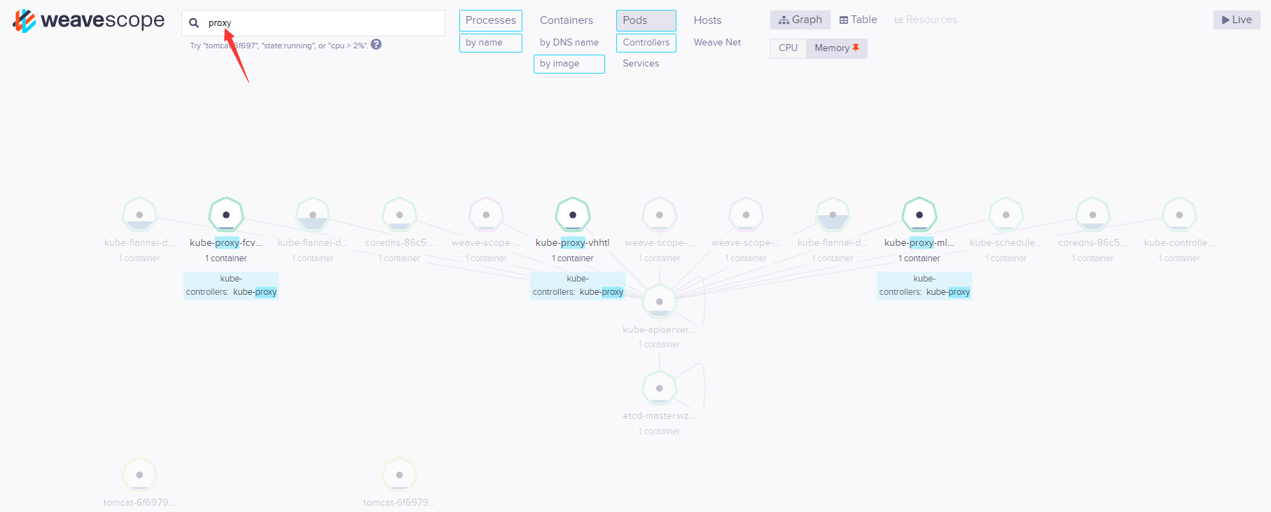 Kubernetes 使用 Weave Scope 监控集群(十七)