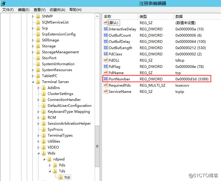 Windows  Server 2012 R2 修改服务器远程桌面默认端口号 3389