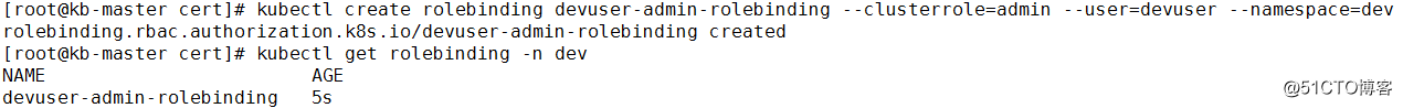 k8s create the specified user only has permission to operate in a specified resource namesapce