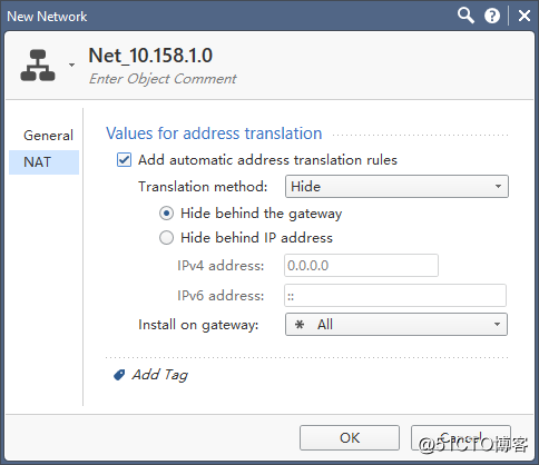 Check Point Firewall configuration NAT