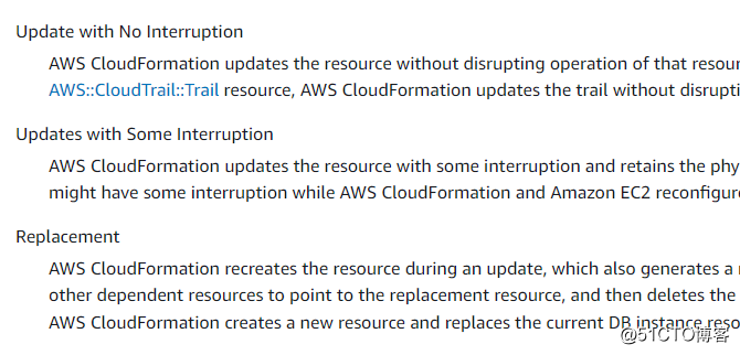 AWS Cloudformation Update Stack注意事项