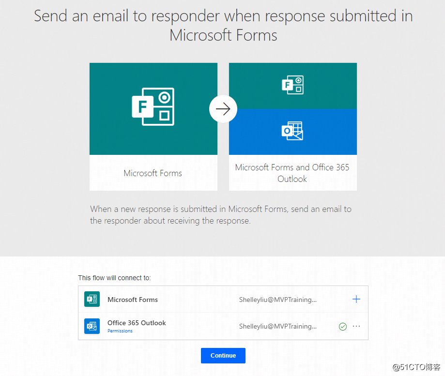 Microsoft 365 解决方案：提交在线课程申请表后，自动发送电子邮件