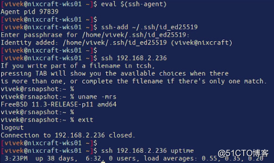 如何在Linux/Unix上使用ssh-agent进行身份验证
