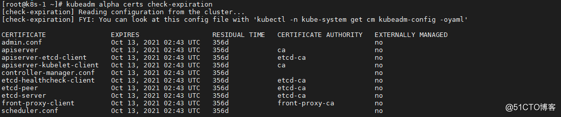 更新一个10年有效期的 Kubernetes 证书