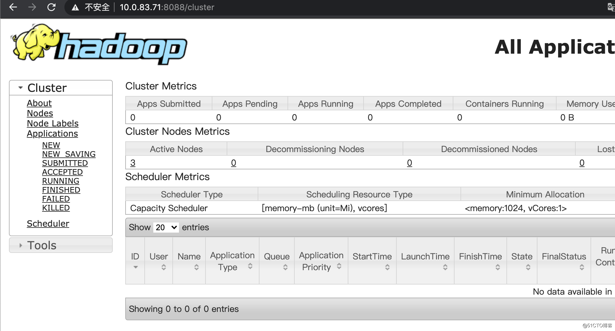 Hadoop3 cluster deployment