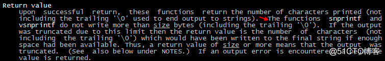 [C++ Notes] The meaning of the return value of snprintf() function
