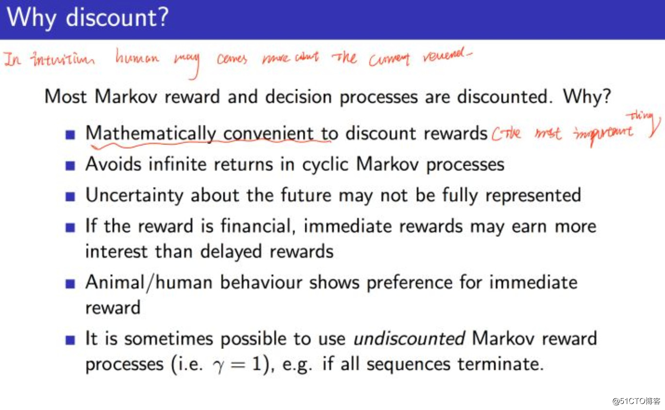马尔科夫决策过程之Markov Reward Process（马尔科夫奖励过程）