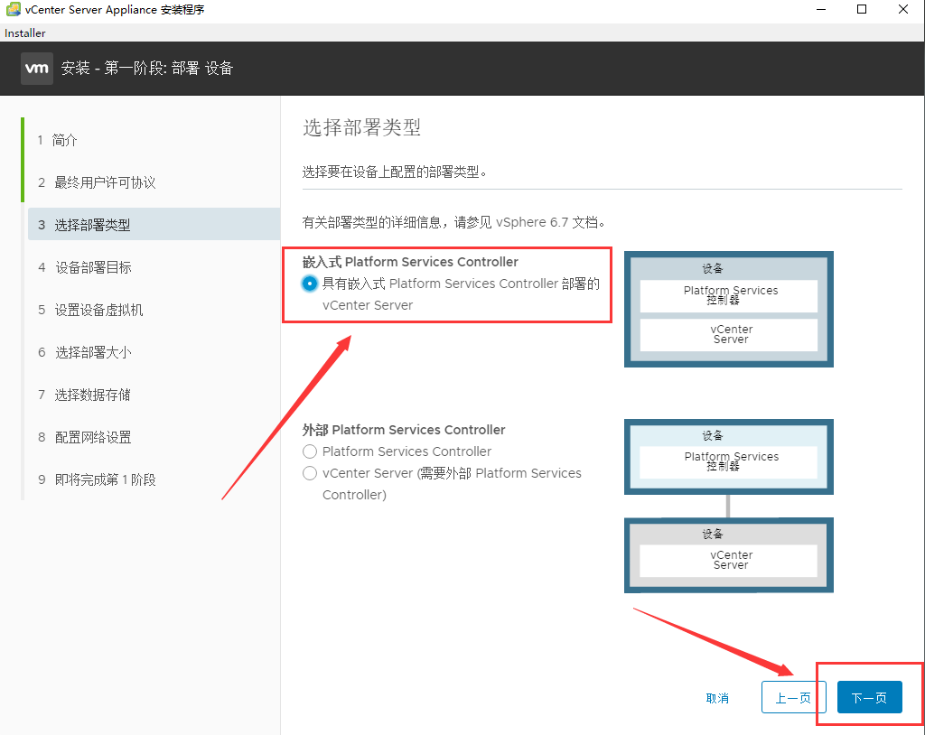 vCenter Server Appliance 6.7 安装部署