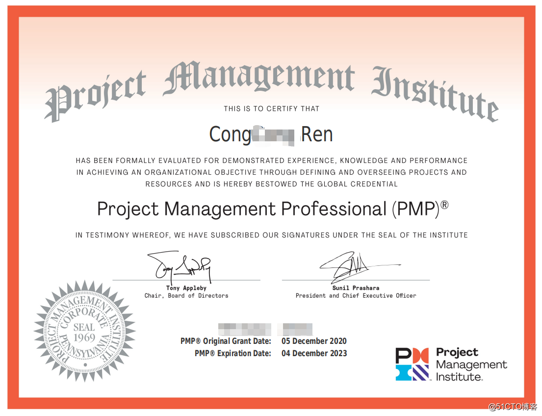 2020年的第一收获,学习pmp定下的目标实现过程心得。