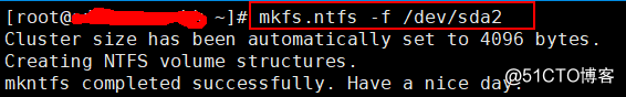 linux下如何格式化NTFS分区