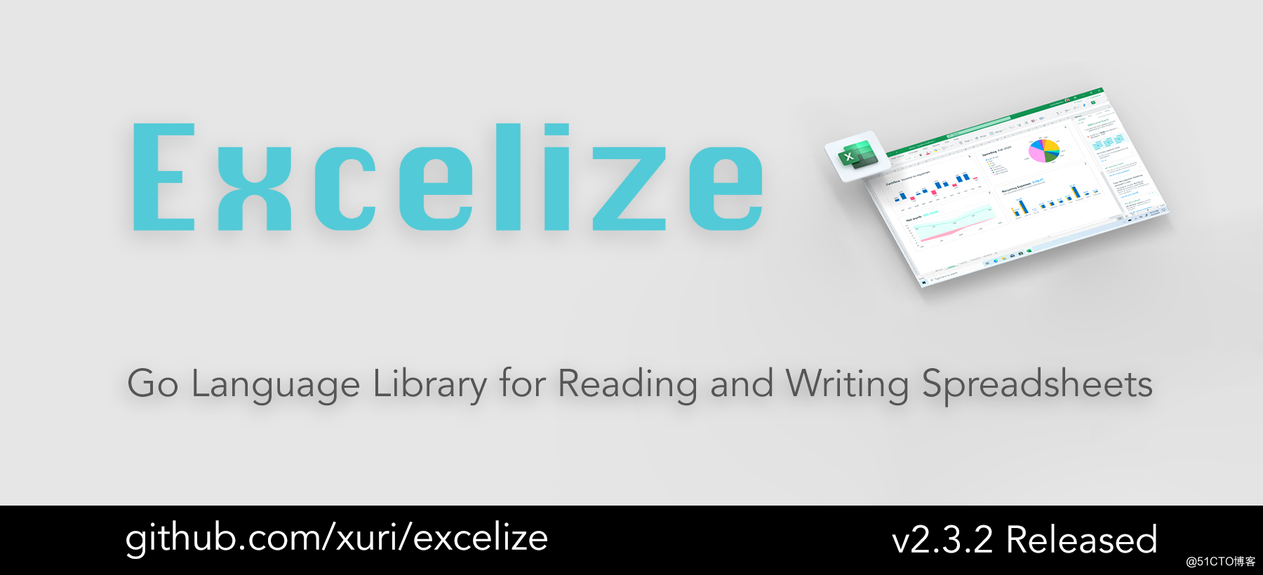 Excelize 2.3.2 发布， Go 语言 Excel 文档基础库， 2021 年首个更新