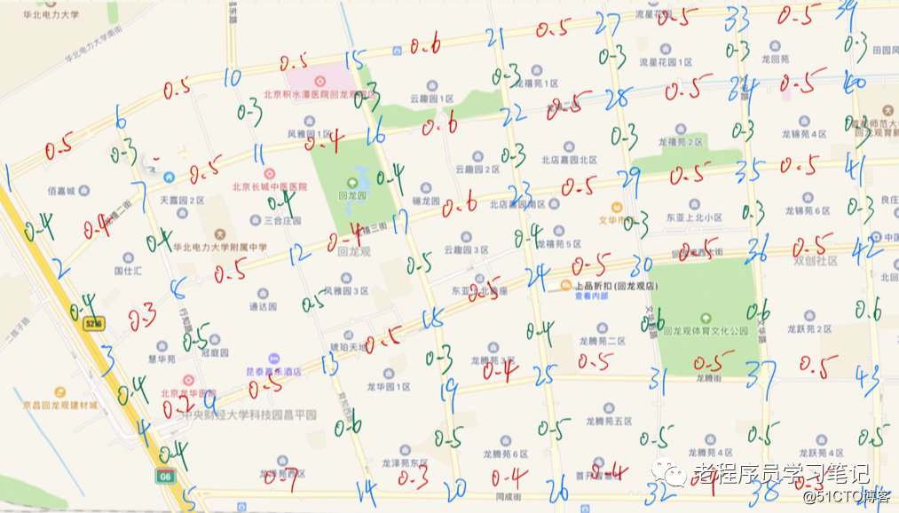 Puedo usar el algoritmo de Dijkstra para entregar comida en Huilongguan