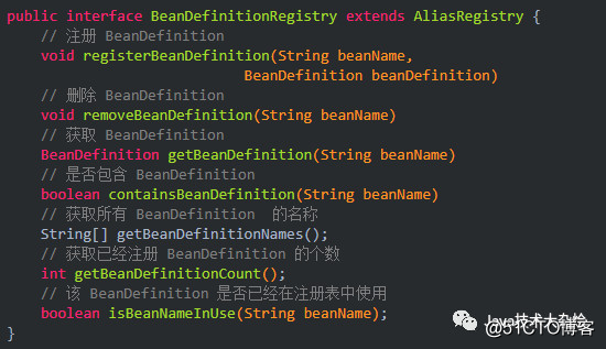 Source code analysis of bean registration in Spring