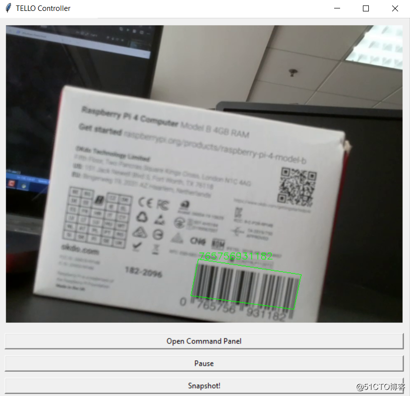 Dynamsoft Barcode Reader如何使Tello无人机能够通过Python进行条形码