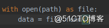 What is the with..as.. you often write in Python?
