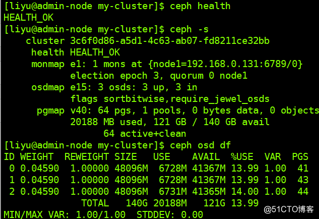 ceph分布式存储集群的搭建