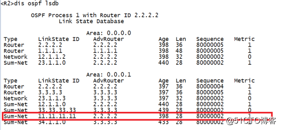 OSPF知识点中的一个非常有趣的现象——验证真伪ABR