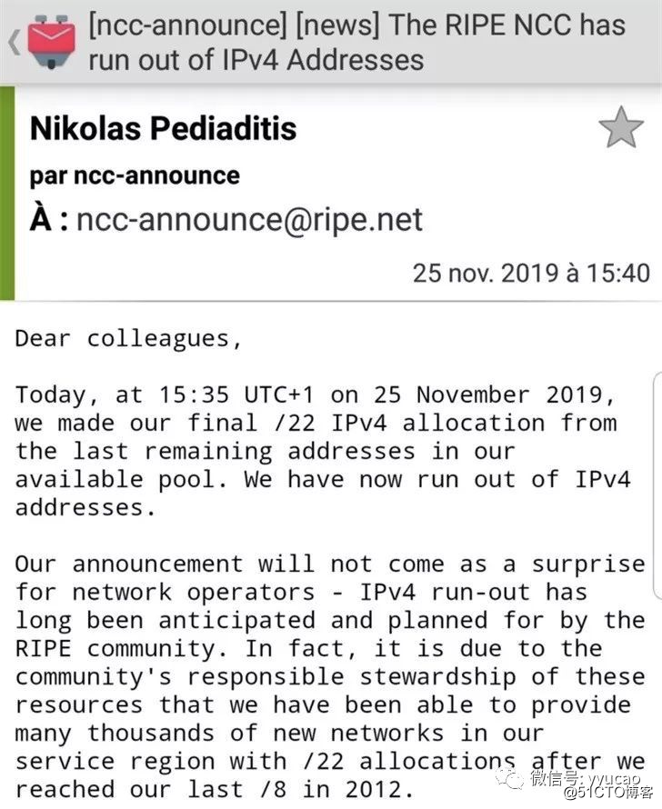 IPv4 is not used up!