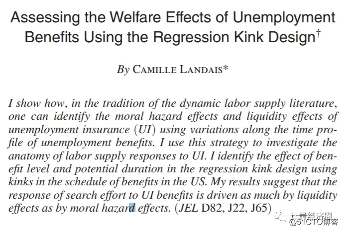 An overview of inflection point regression design RKD, and its classic examples of empirical research