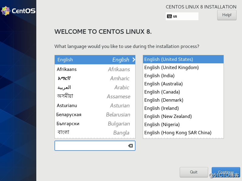 Linux Centos8 system installation
