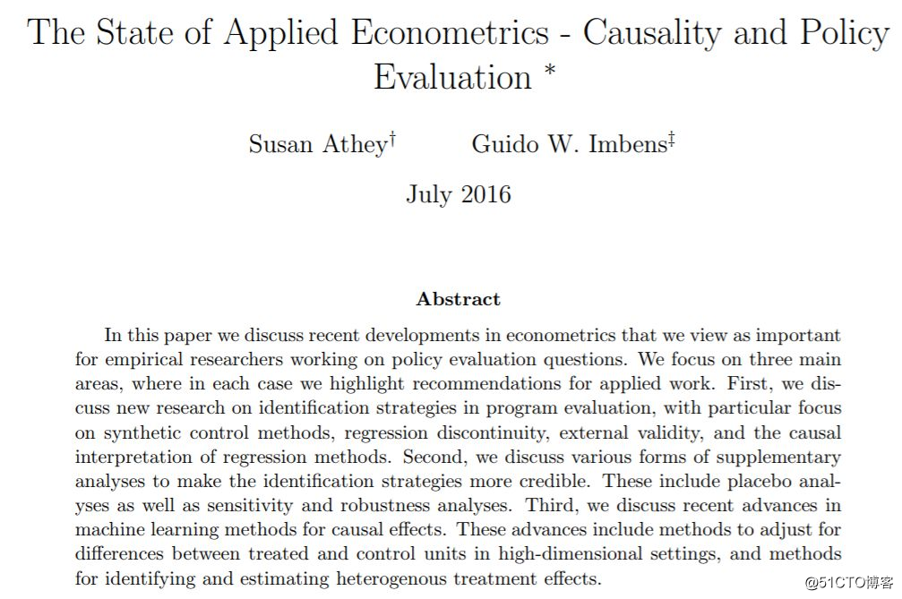 The impact of machine learning on econometrics, exclusive report at AEA Annual Conference