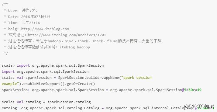 Spark 2.0介绍：Catalog API介绍和使用