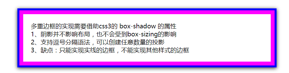 css 中多種邊框的實現方法