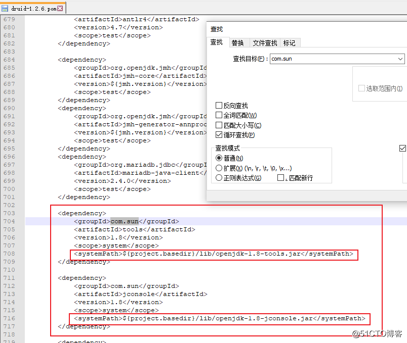 The POM for com.alibaba:druid:jar:1.2.6 is invalid, transitive dependencies (if any) will not be available_Spring Boot