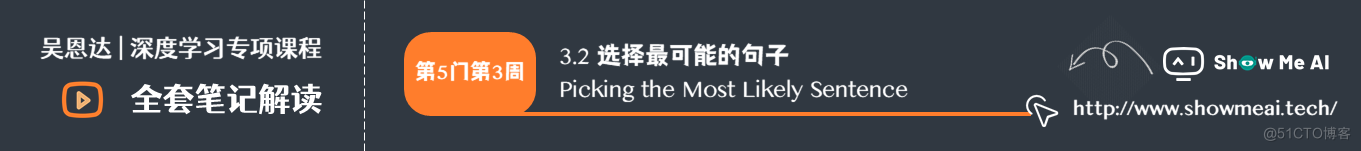 选择最可能的句子 Picking the Most Likely Sentence