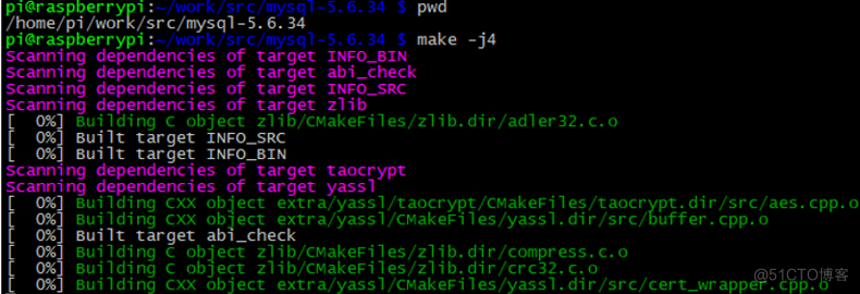 树莓派开发笔记（十五）：树莓派4B+从源码编译安装mysql数据库_mysql_15