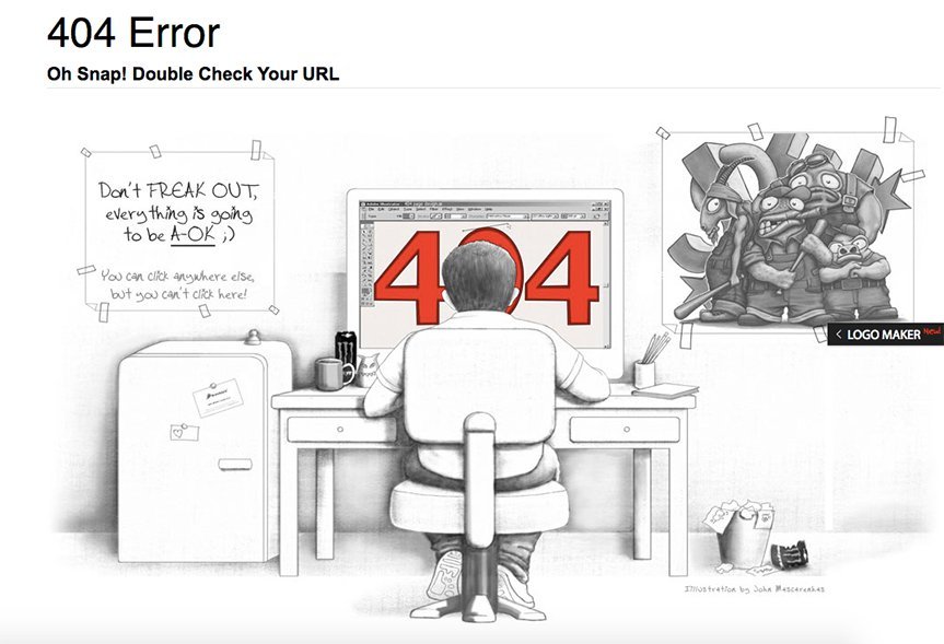 图10：21个国外网站404页面设计欣赏