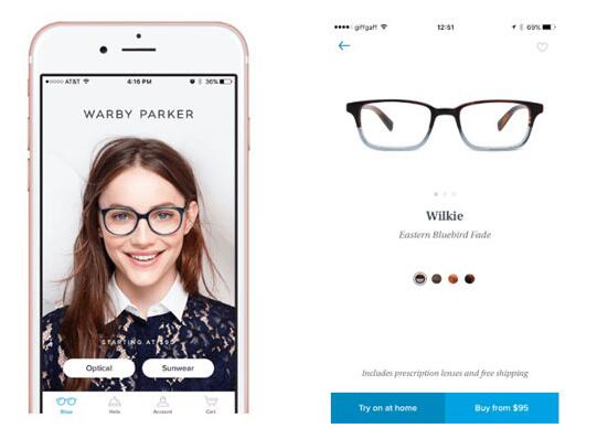 购物类：Warby Parker