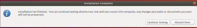 Ubuntu 安装完成